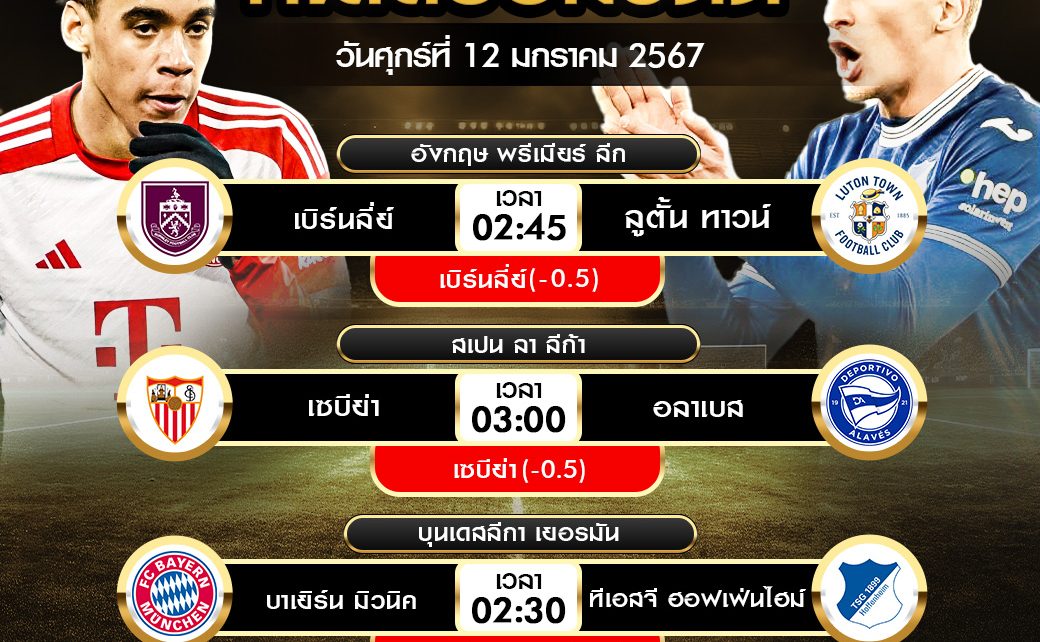 ทีเด็ดบอลต่อ12-01-67