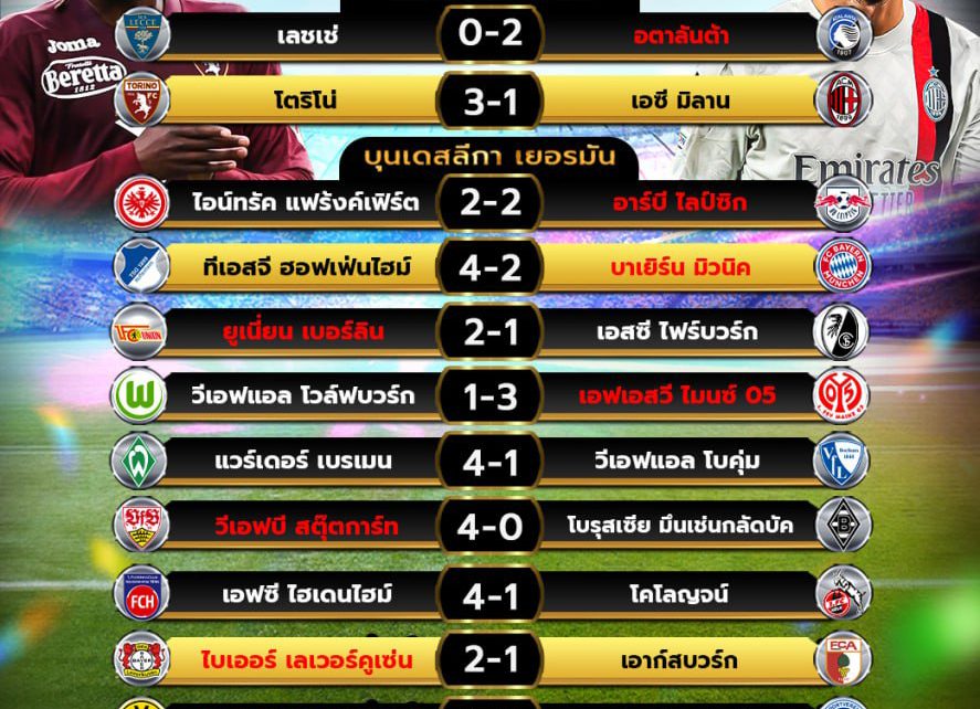 ผลโปรแกรมบอล18-5-67