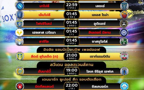 โปรแกรมบอล26-5-67