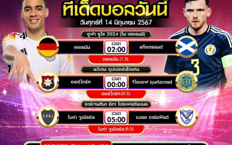 ทีเด็ดบอล14-6-67