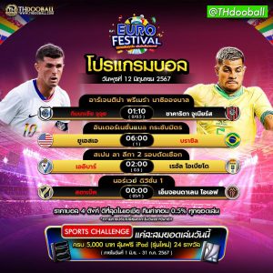 โปรแกรมบอล 12-6-67