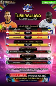 โปรแกรมบอล21-6-67