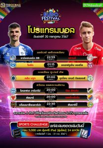 โปรแกรมบอล 20-7-67