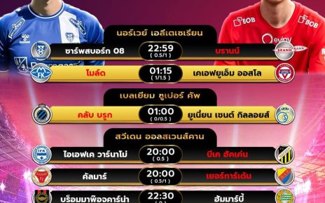 โปรแกรมบอล 20-7-67