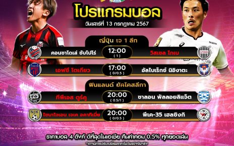 โปรแกรมบอล13-7-67
