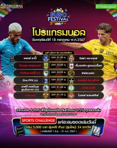 โปรแกรมบอล18-7-67