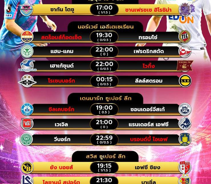 โปรแกรมบอล21-7-67