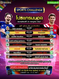 โปรแกรมบอล25-7-67
