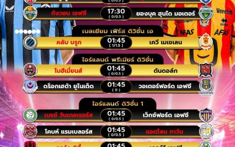 โปรแกรมบอล26-7-67