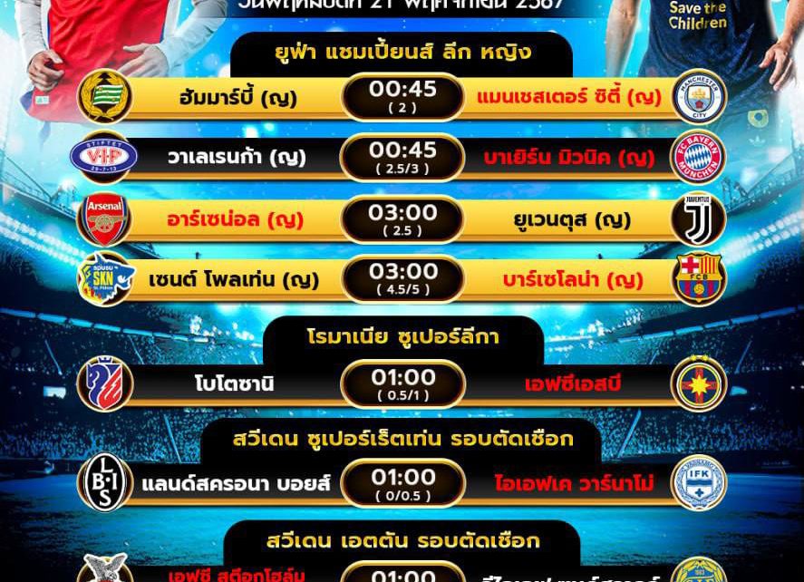 โปรแกรมบอล21-11-67
