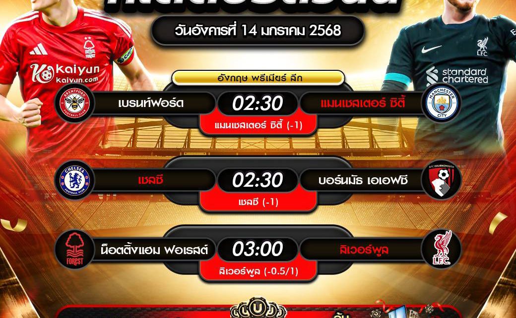 ทีเด็ดบอล14-01-68