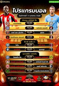 โปรแกรมบอล14-01-68