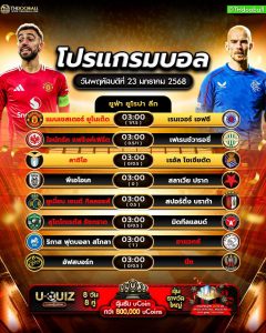 โปรแกรมบอล23-01-68