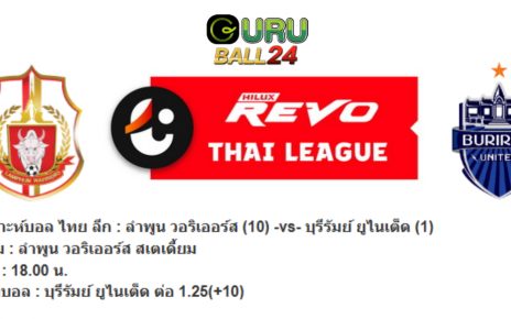 วิเคราะห์บอล ไทย ลีก : ลำพูน วอริเออร์ส -vs- บุรีรัมย์ ยูไนเต็ด