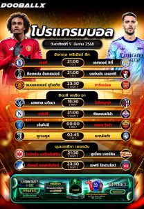 โปรแกรมบอล09-03-68
