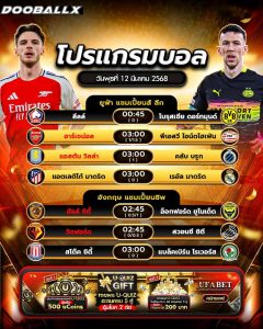 โปรแกรมบอล12-03-68