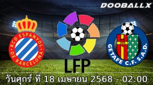 วิเคราะห์บอล ลา ลีกา คู่ดึก เอสปันญ่อล -vs- เกตาเฟ่