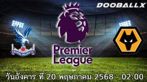 วิเคราะห์บอล พรีเมียร์ลีก : คริสตัล พาเลซ -vs- วูล์ฟส์