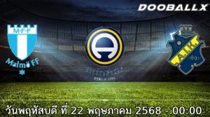 วิเคราะห์บอล สวีเดน : มัลโม่ -vs- เอไอเค โซลน่า
